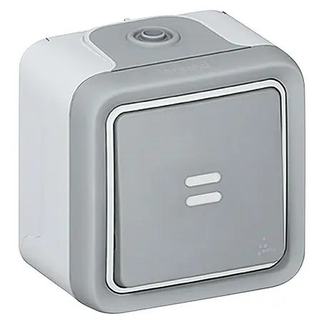 Legrand  Pulsador para estancias con humedad con luz Plexo
