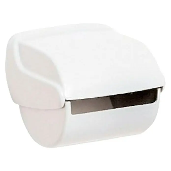 Tatay Olympia Portarrollos papel higiénico II - Con tapa, Blanco, Polipropileno