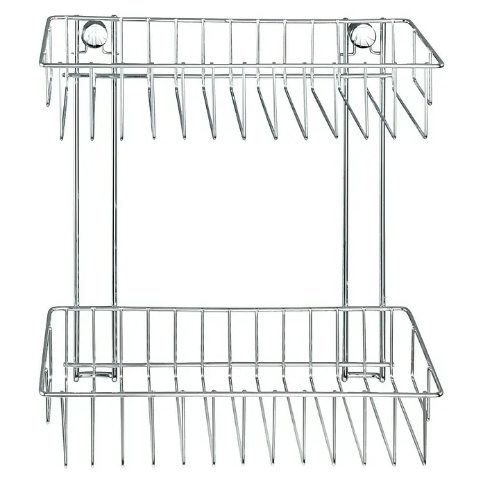 Wenko Classic Duschkorb - L x B x H: 14 x 24 x 26 cm, Chrom, Verchromt