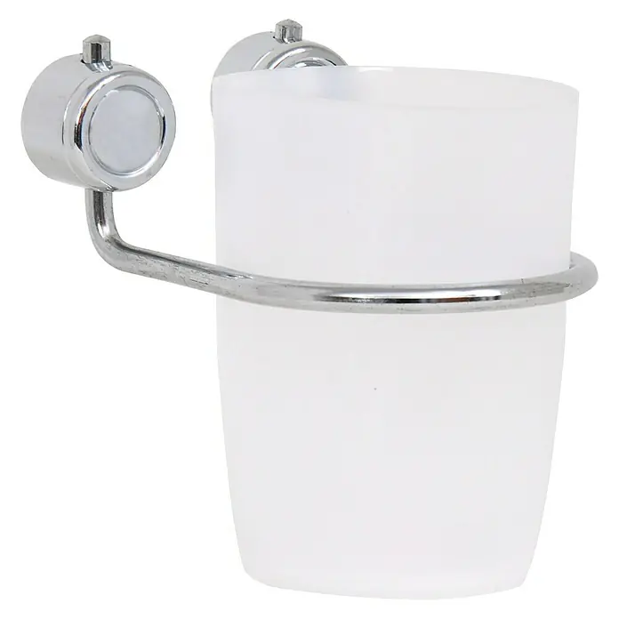 MSV Simply Vaso - Blanco/Cromado, Brillante