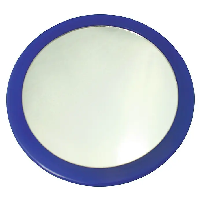 MSV Espejo cosmético con ventosa - x 3, Diámetro: 15 cm, Azul