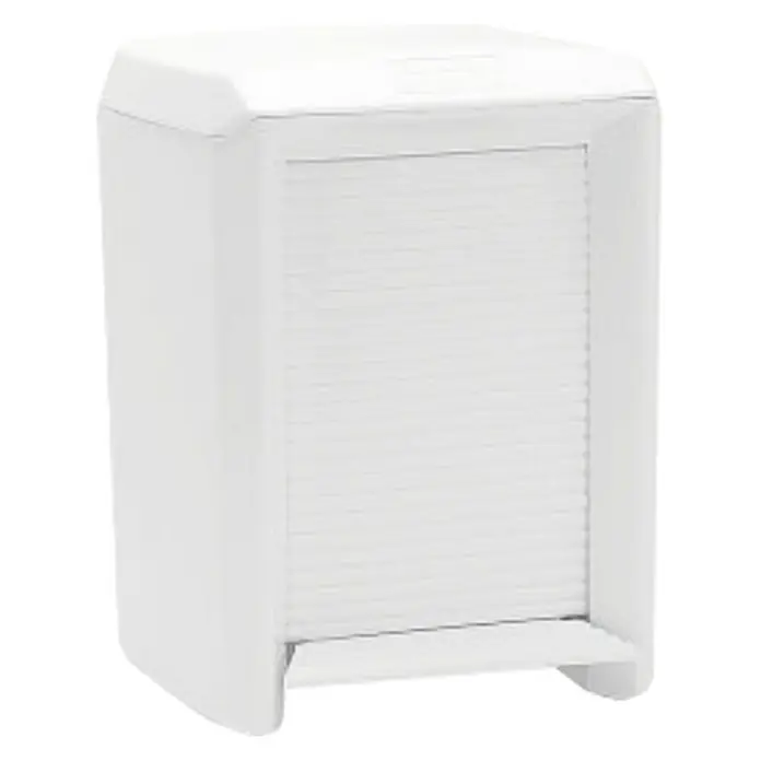 Tatay Olympia Cubo con pedal - 7 l, Blanco, Cuadrado, Plástico