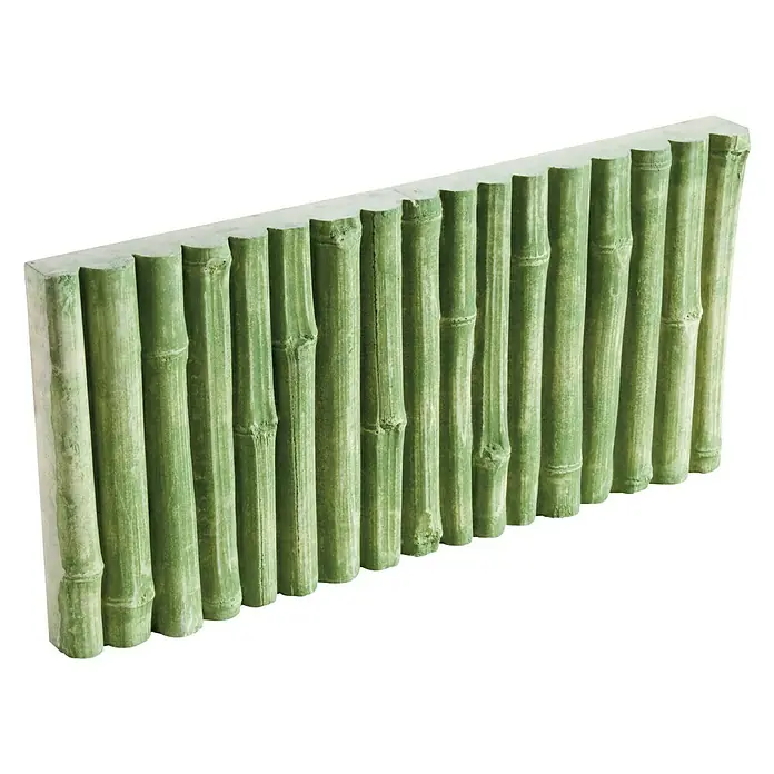 Bordillo Cañas - 50 x 24 x 4 cm, Verde, Hormigón
