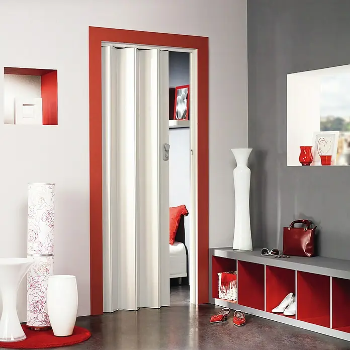 Grosfillex Puerta plegable Spacy - Blanco, 84 x 205 cm