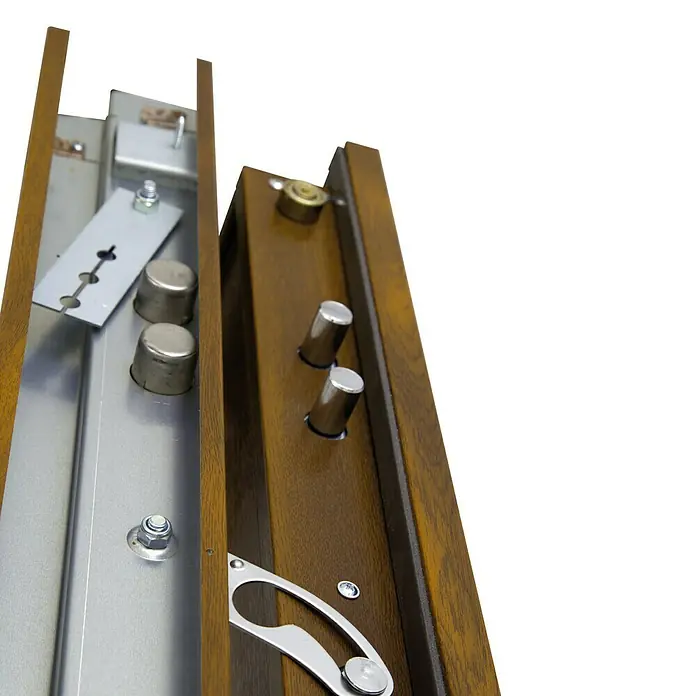 SegureStil Puerta de entrada Acorazada V500CC Serie V Exterior - 90 x 206 cm, Derecha, Nogal