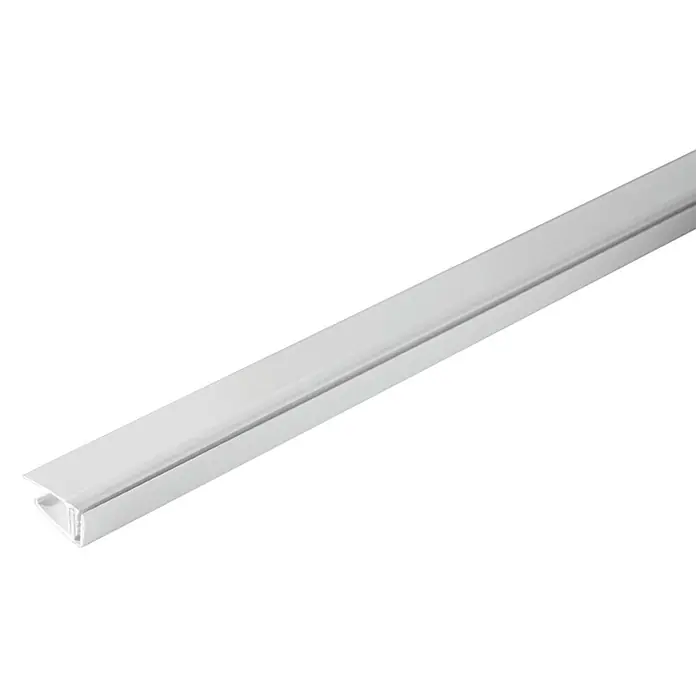 Grosfillex Perfil de acabado para extremos blanco - Blanco, 2,6 m x 11 mm x 20 mm