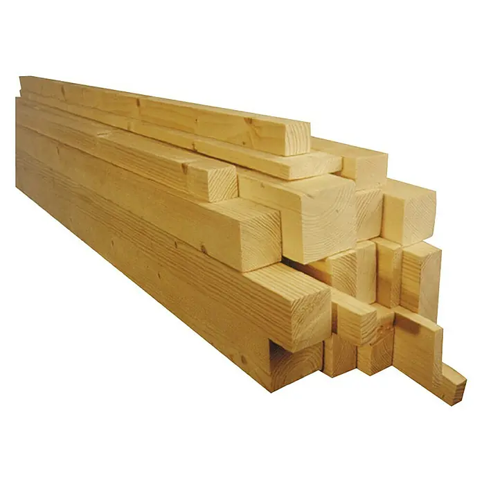 Listón plano de pino Pack - 240 cm x 10 mm x 30 mm, Pino natural