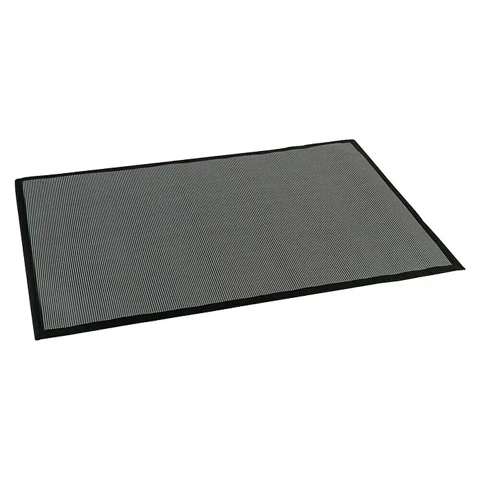 Alfombra Living - Gris claro, 90 x 60 cm, 70% PVC y 30% PES