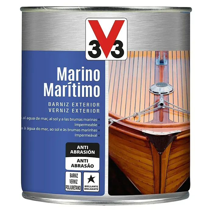 V33 Barniz marino - Honey, Brillante, 750 ml