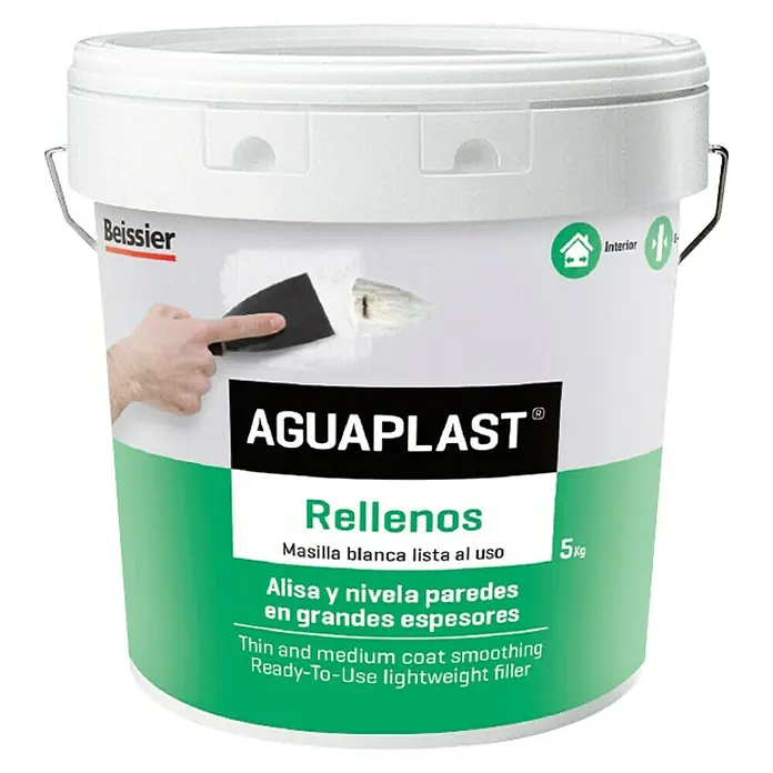 Beissier Aguaplast Masilla Rellenos - Blanco, 5 kg