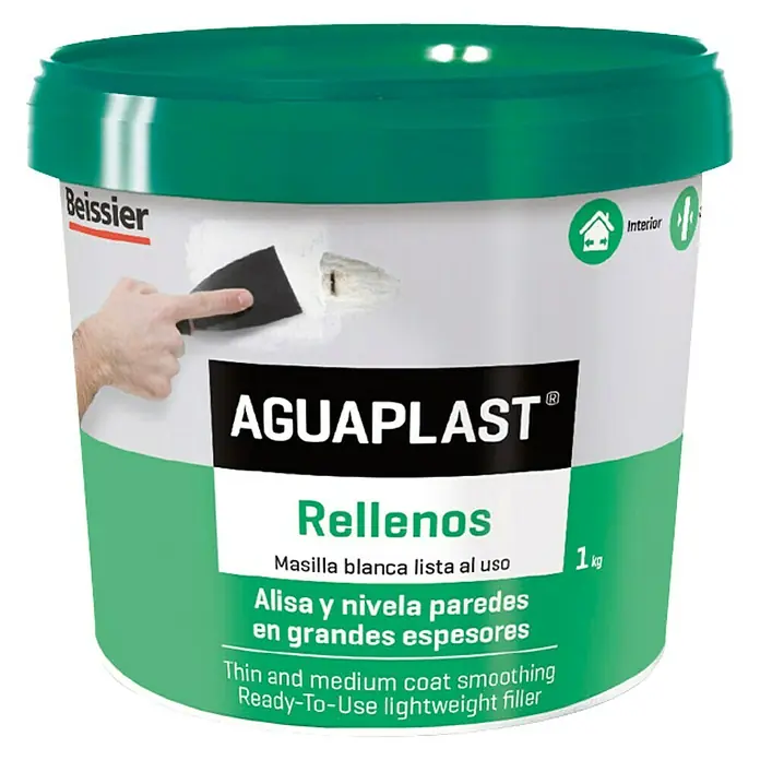 Beissier Aguaplast Masilla Rellenos - Blanco, 1 kg