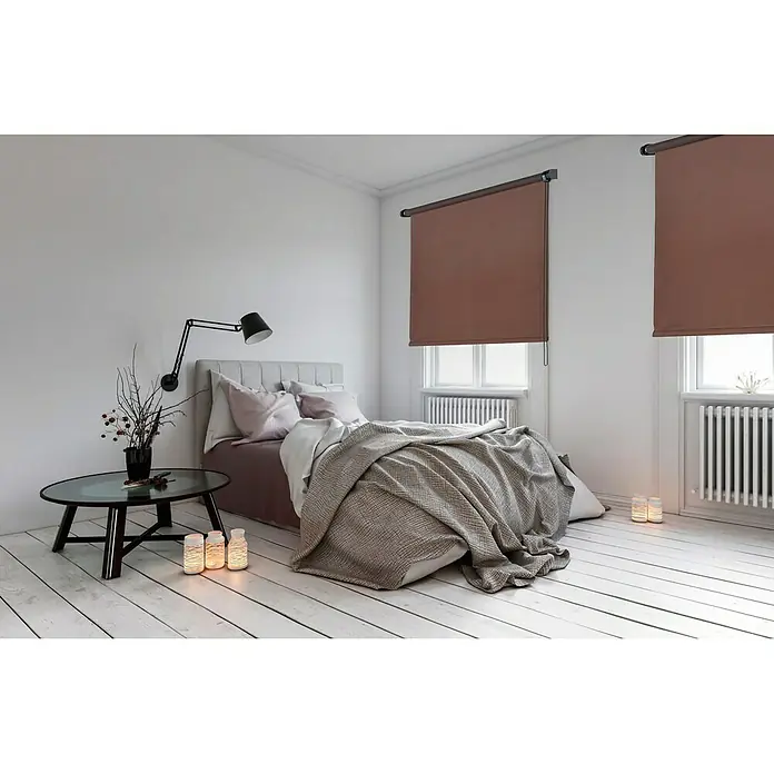 Estor enrollable Roll-up Scandi - An x Al: 100 x 180 cm, Marrón