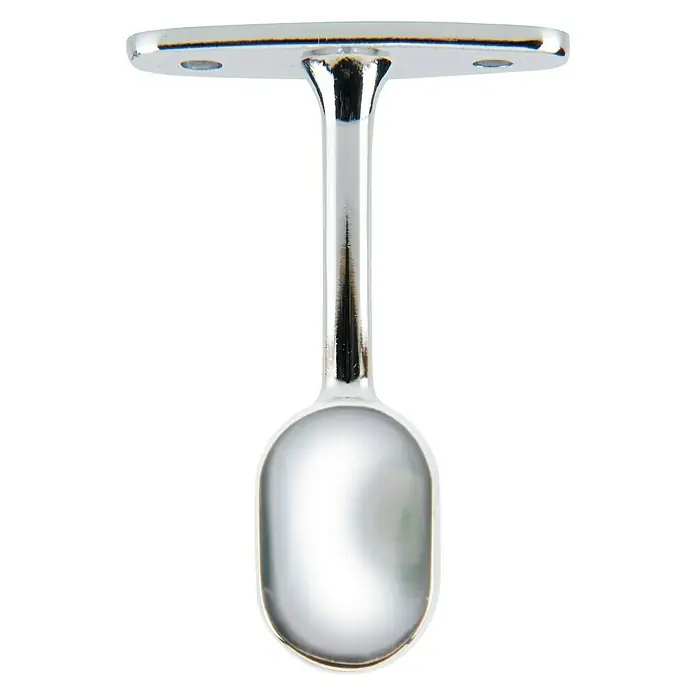 Soporte de techo Terminal Ovalado - Cromo, L x An x Al: 7,1 x 1,8 x 4,9 cm, Atornillado