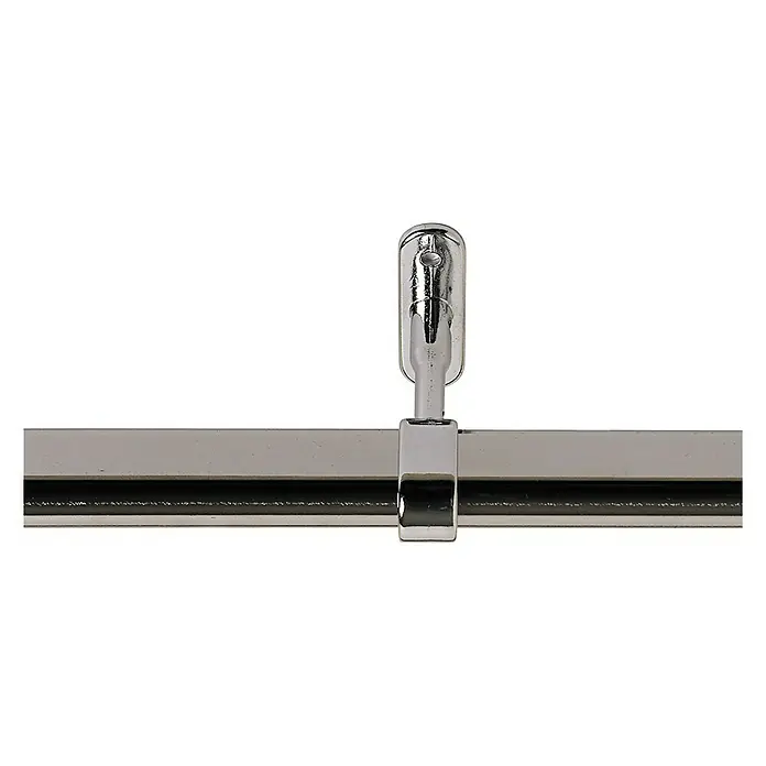 Soporte de techo Central Ovalado - Cromo, L x An x Al: 7,1 x 1,8 x 4,9 cm, Atornillado