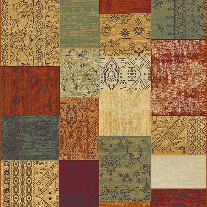 Alfombra Zadar - Multicolor, 330 x 240 cm, 100% Polipropileno HEAT-SET