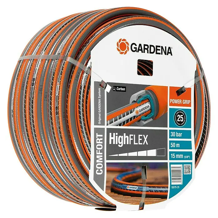 Gardena Manguera para jardín High Flex - Largo: 50 m, 15 mm