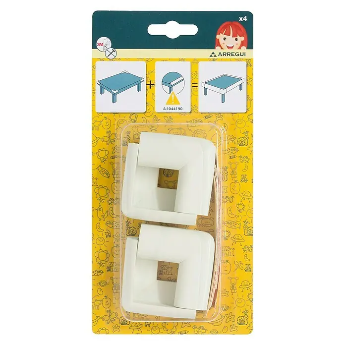 Arregui Protector para esquina A-1044250 - Blanco, 4 uds.
