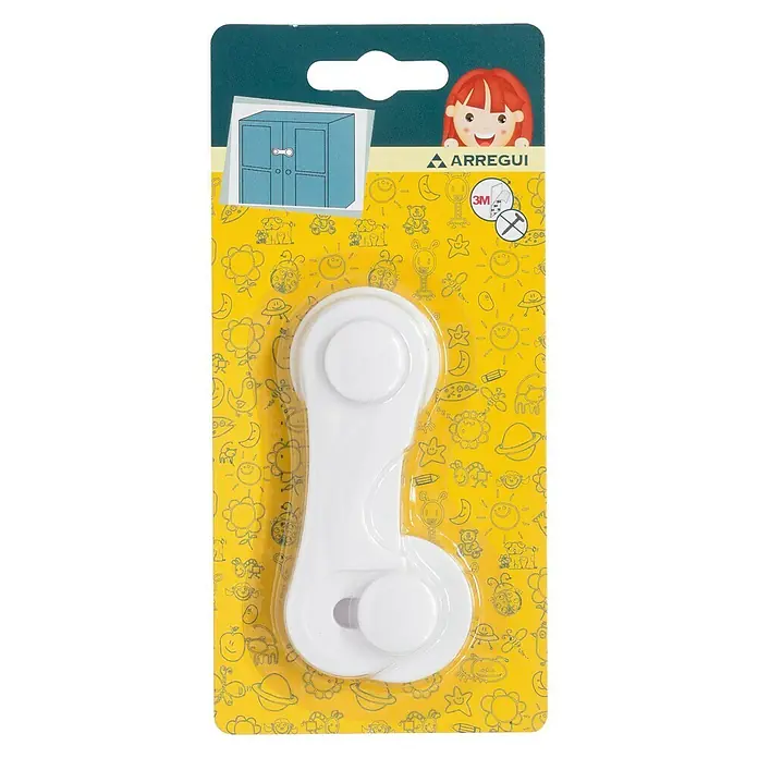 Arregui Cierre para muebles A-1044040 - L x An: 10 x 4 cm, Blanco
