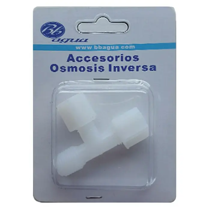 Bb agua Conector en T postfiltro - Polipropileno, ¼″