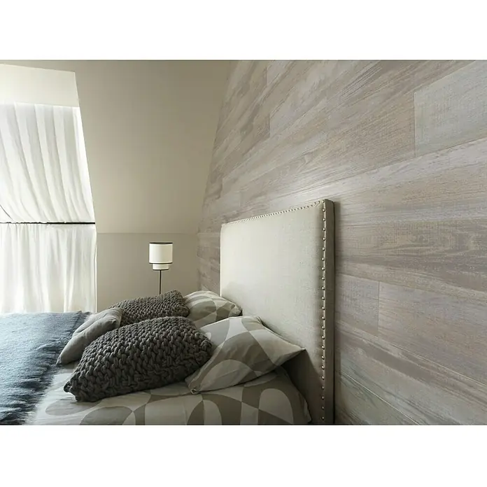 Grosfillex Panel de revestimiento Element Wood Compact Datcha - Gris, 120 cm x 15,4 cm x 6 mm