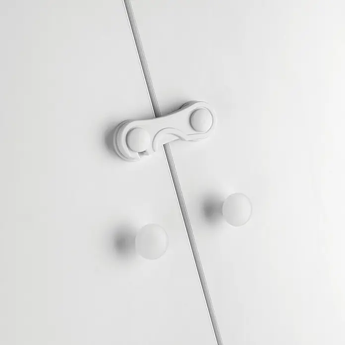 Inofix Cierre para muebles 5105-2- - Blanco, Tipo de montaje: Pegado
