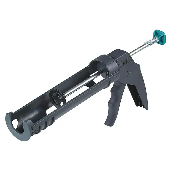 Wolfcraft Pistola de silicona MG1000 - Apto para: Trabajos de construcción, en tejado y paredes