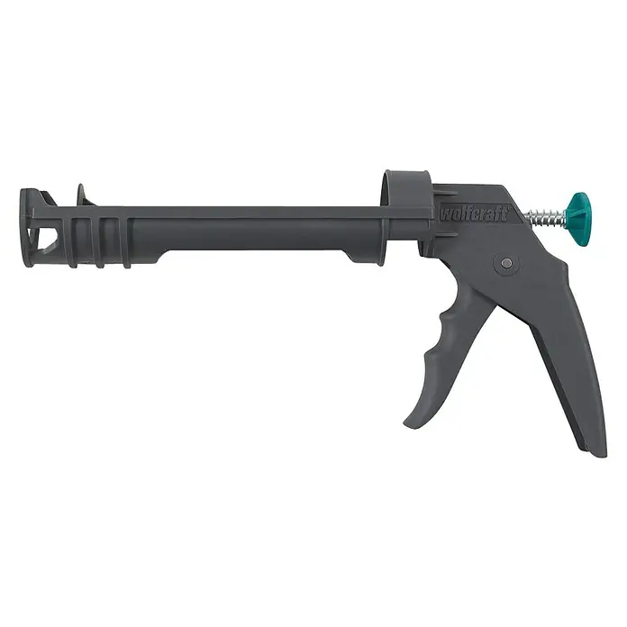 Wolfcraft Pistola de silicona MG1000 - Apto para: Trabajos de construcción, en tejado y paredes