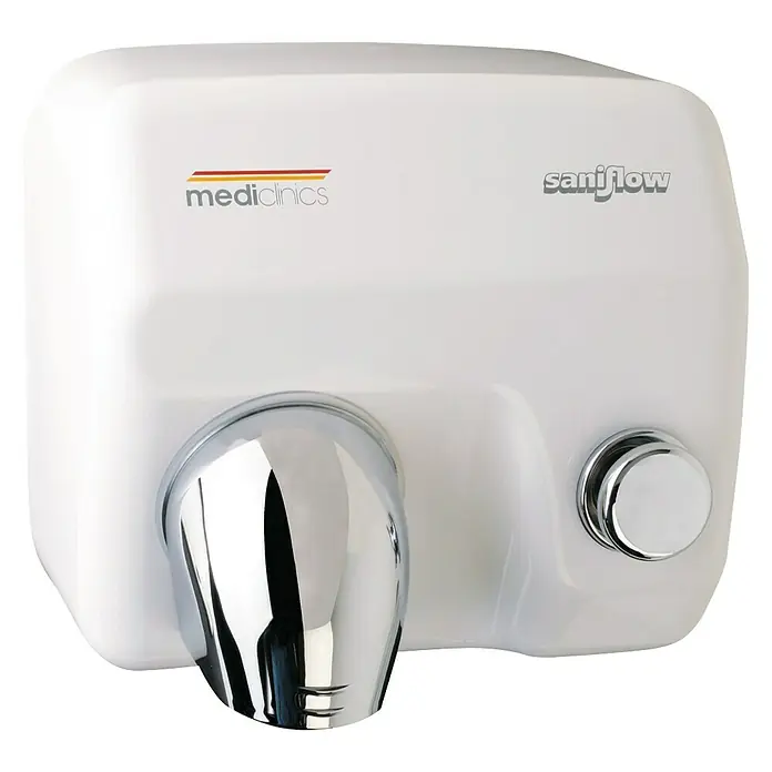 Mediclinics Secador de manos automático Saniflow E05 - 2.000 W, Velocidad del aire: 100 km/h