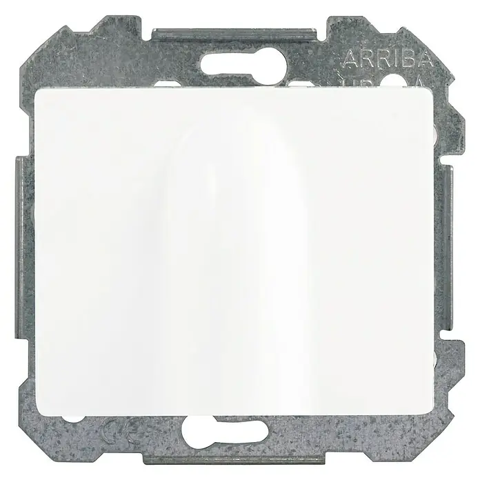 Siemens Delta Iris Tapa para mecanismo salida cables - Blanco, Plástico