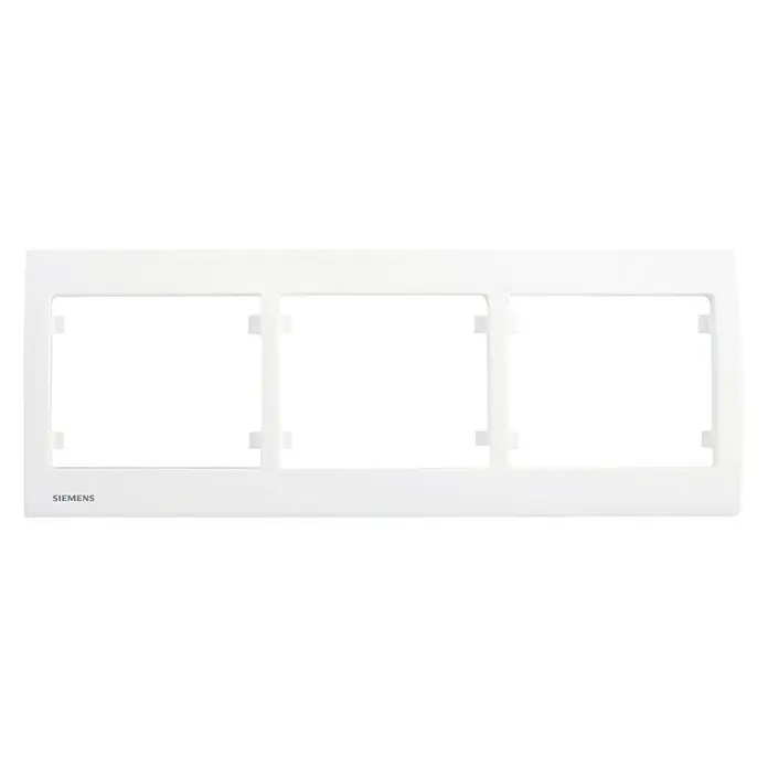 Siemens Delta Iris Marco - Blanco, x 3, Aluminio, Montaje en la pared