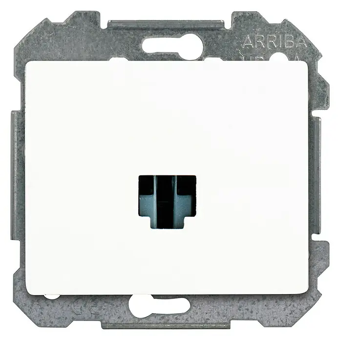 Siemens Delta Iris Toma de teléfono RJ11 - Blanco