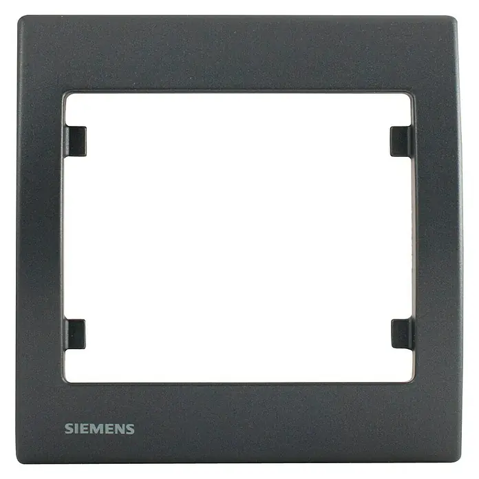Siemens Delta Iris Marco - Antracita, x 1, Plástico, Montaje en la pared