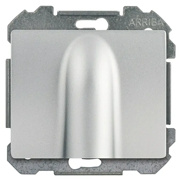 Siemens Delta Iris Tapa para mecanismo salida cables - Plateado, Plástico
