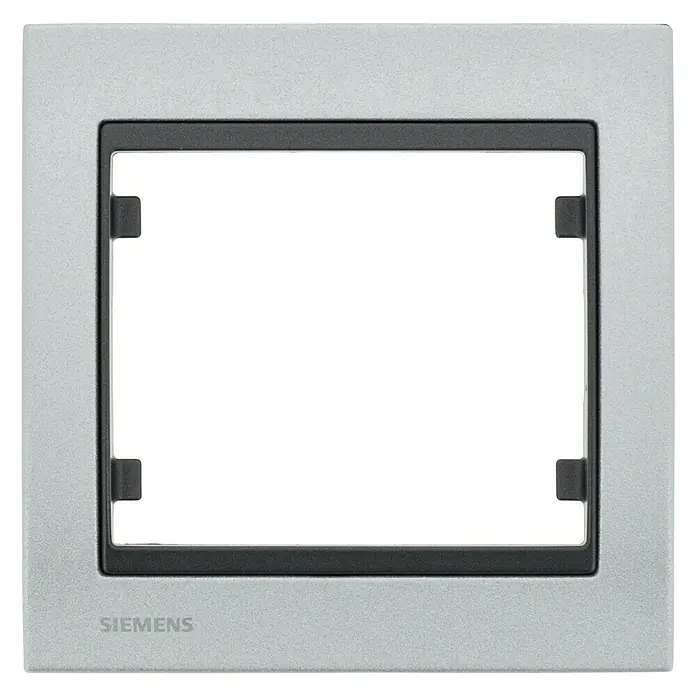 Siemens Delta Iris Marco - Gris, x 1, Aluminio, Montaje en la pared
