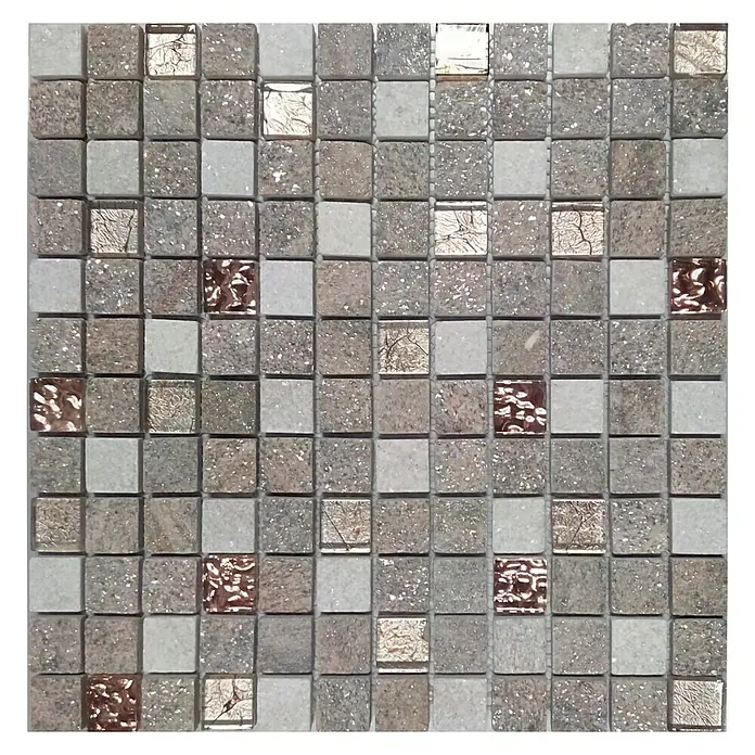 Baldosa de mosaico Urales - 30 x 30 cm, Granito, Rosa