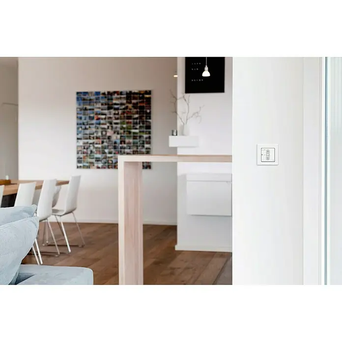 Schellenberg Interruptor de recepción de radio - L x An x Al: 80 x 80 x 40 mm, Blanco, Empotrado