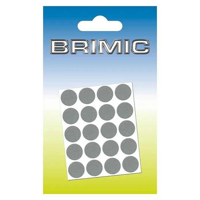 Micel Brimic Tapón embellecedor Plateado - Diámetro: 13 mm, Pegado, 20 uds.