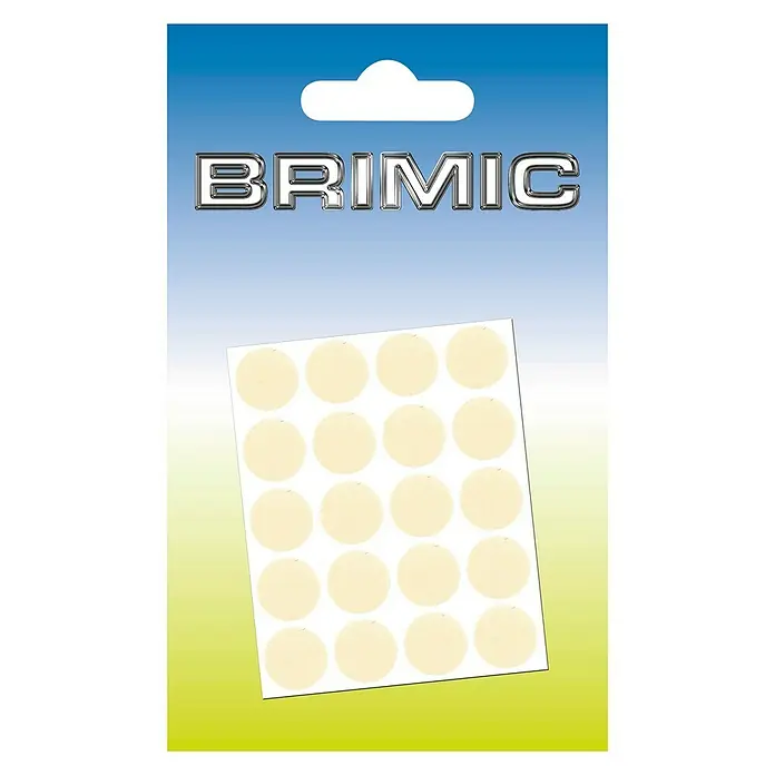 Micel Brimic Tapón embellecedor Crema - Diámetro: 13 mm, Pegado, 20 uds.