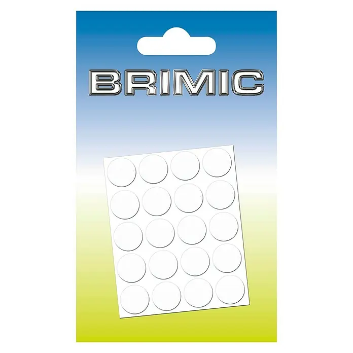 Micel Brimic Tapón embellecedor Blanco poro - Diámetro: 13 mm, Pegado, 20 uds.
