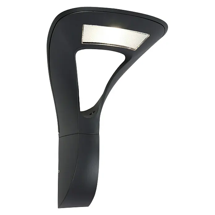 Lutec Aplique exterior LED Anda - 18 W, 20,2 cm x 24,6 cm x 30 mm, Antracita, IP54
