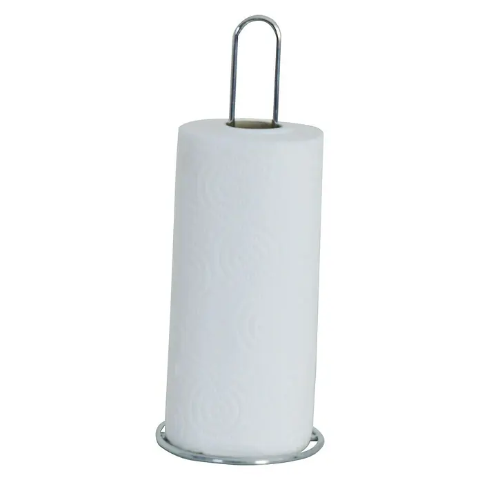 MSV Portarrollo de papel de cocina - Altura: 31,5 cm, Cromo