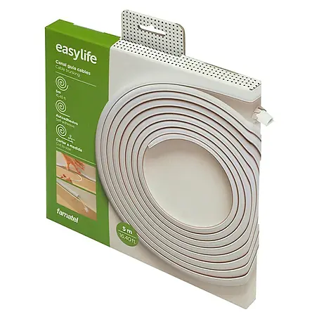 Famatel  Canaleta mini flexible autoadhesiva easylife