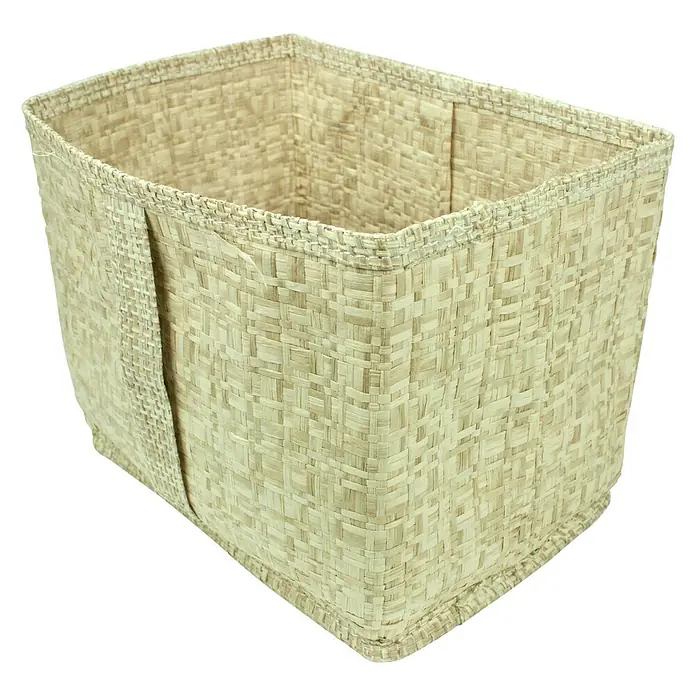 Deblanch Cesta para el baño - L x An x Al: 16 x 15 x 22 cm, Beige