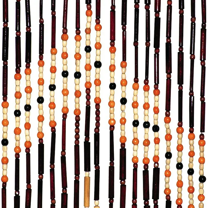 Cortina para puerta Jaipur - Beige/Marrón, 90 x 200 cm