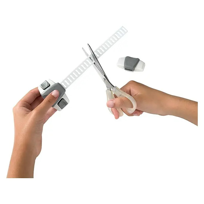 Inofix Cierre para muebles 5102-2- - Blanco/gris, Tipo de montaje: Pegado