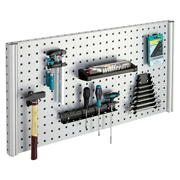 Wolfcraft Panel de organización de herramientas perforado - L x An x Al: 96 x 50 x 3,8 cm
