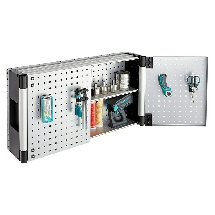 Wolfcraft Armario de taller alto - L x An x Al: 96 x 50 x 21,5 cm, Número de puertas: 2 ud., Tipo de montaje: Colgar