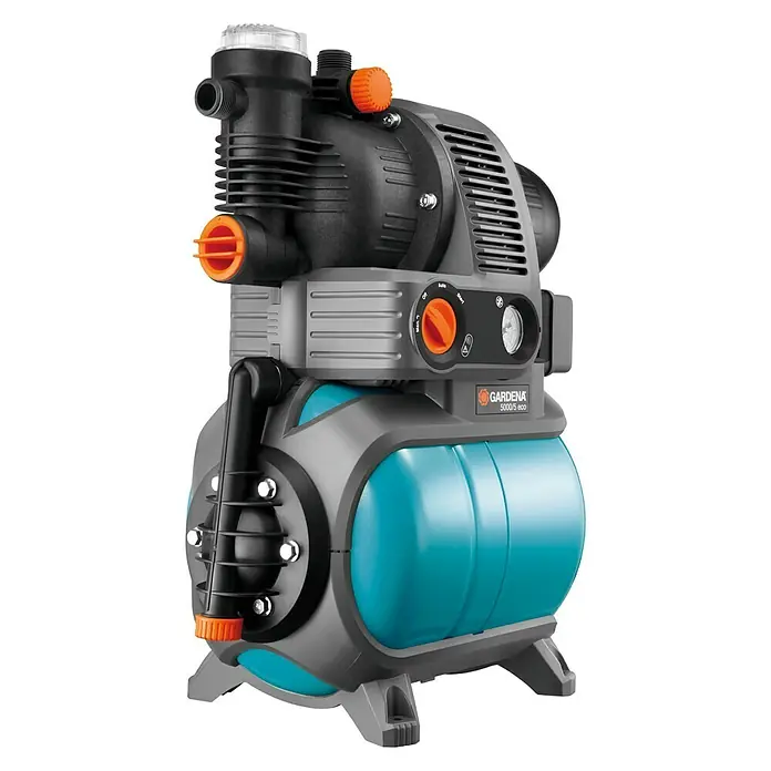 Gardena Bomba de agua para jardín 5000/5 eco Comfort - 1.100 W, Capacidad de bombeo máx.: 4.500 l/h
