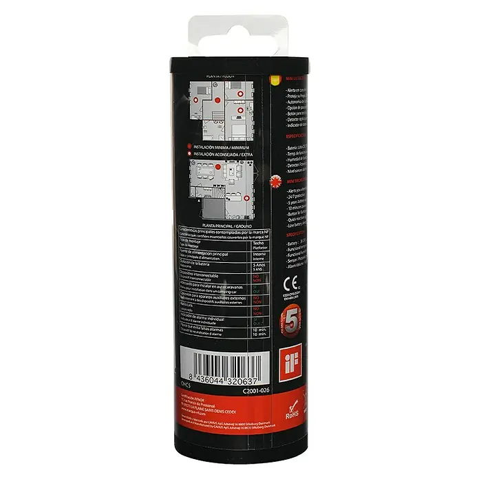 Detector de humo Mini - Blanco