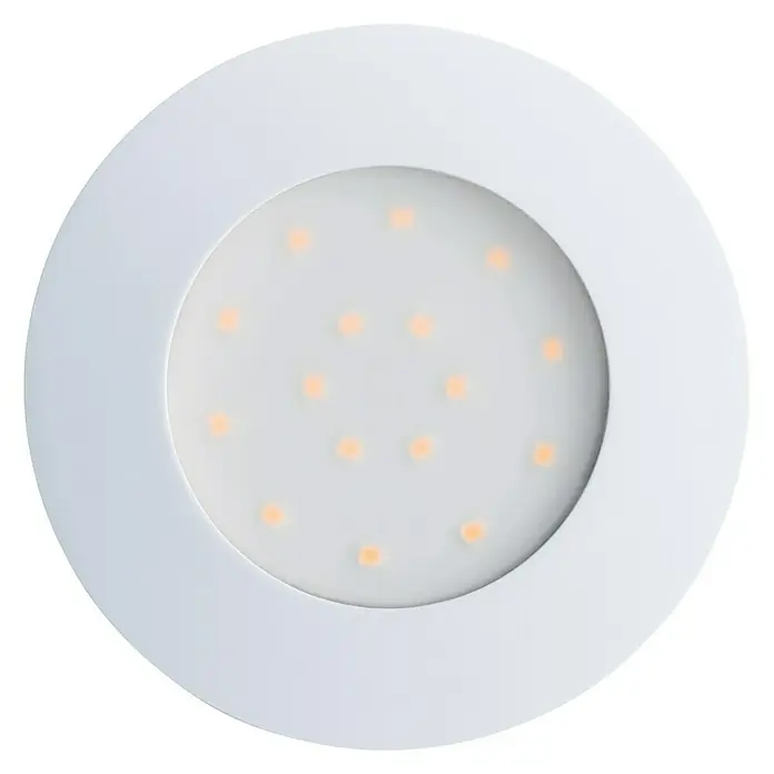 Eglo Downlight LED empotrable Pineda 95887 - 12 W, L x An x Al: 102 x 102 x 35 mm, Blanco, Blanco cálido
